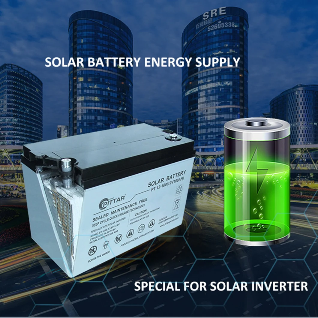 Ritar 12V200ah Solar Battery for Home Energy System with Lead Acid AGM Gel Opzv