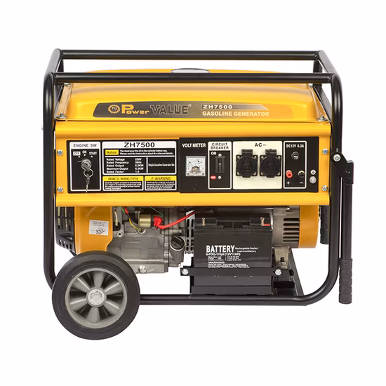 Power Value Portable Electric Start 5kw 5kVA Gasoline Generator