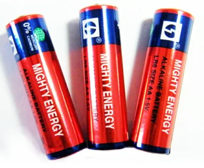 Leakage Proof Mighty Energy Long Duration Lr6 AA Alkaline Battery for Household Use