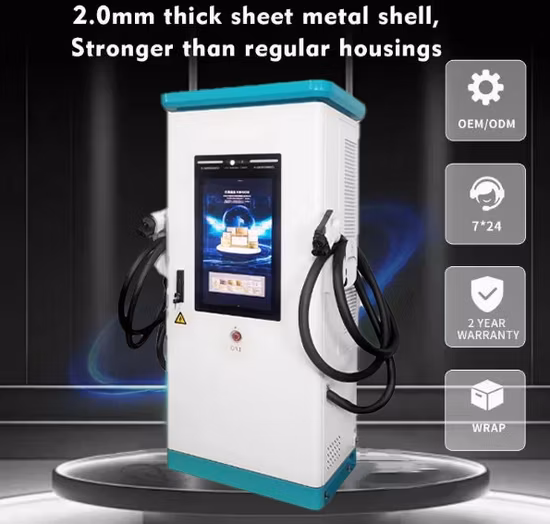 DC Fast EV Charger for Electric Buses and Trucks with 90 120 150 180kw Output CCS2 Chademo Connector IP55 CE Certification